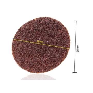 25pcs 24 Grit 2 Inch R-Type Abrasive Sanding Discs Roll Lock Sanding Pads
