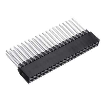 25pcs 2x20 PIN Double Row Straight Female Pin Header 2.54MM Pitch Pin Long 12MM Strip Connector Sock