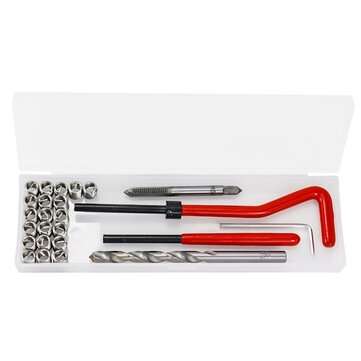 25Pcs High Speed Steel Straight Trough Fine Thread Tool Set For Various Types Of Pro... (SIZE: M7X1)