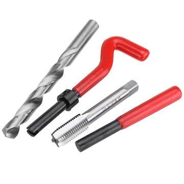 25pcs M12 Thread Repair Tool Kit for Restoring Damaged Threads Spanner Wrench Twist Drill Bit Kit