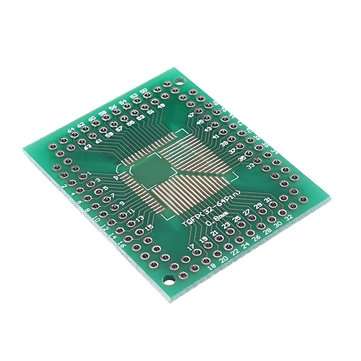 25pcs QFP TQFP LQFP FQFP 32 44 64 80 100 LQF SMD Turn To DIP Adapter PCB Board Converter Plate 0.5/0