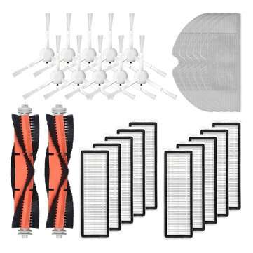 25pcs Replacements for Mijia 1C Dreame F9 D9 Vacuum Cleaner Parts Accessories Side Brushes*10 HEPA F