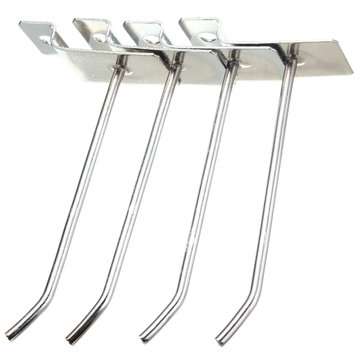 25pcs Slatwall Single Hook Pin Shop Display Fitting Prong Hanger 1003.2mm
