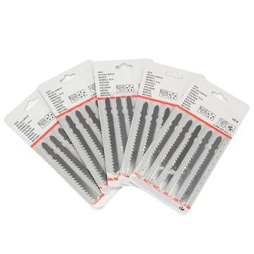 25pcs T144D Black HCS T Shank Jigsaw Blades Wood Plastic Metal Fast Cutting Tools