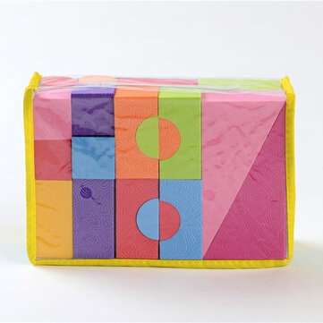 25Pcs Soft Lightweight EVA Foam Building Blocks DIY Model Construction Toy Kids Educational Toys