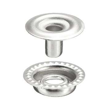 25Sets Stainless Steel Fastener Snap Press Stud Button Marine Set 100Pcs