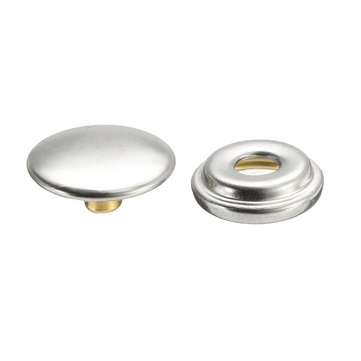 25Sets Stainless Steel Fastener Snap Press Stud Button Marine Set 100Pcs