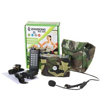 25W Rechargeable Camouflage Hunting Speaker Sound Decoy 100Hz-10KHz FM Radio MP3 Player with Remote