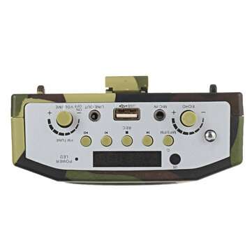 25W Rechargeable Camouflage Hunting Speaker Sound Decoy 100Hz-10KHz FM Radio MP3 Player with Remote
