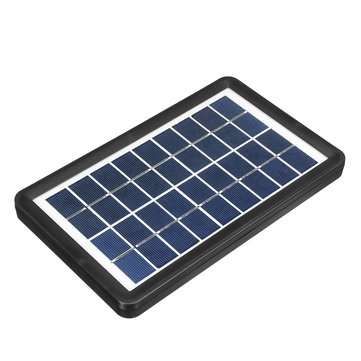 25W Solar Powered System Emergency DC System Light Kit Solar Generator FM Radio Audio USB Card Power