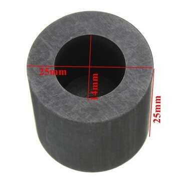 25X25mm 2 OZ Graphite Crucible Cup Ingot Bar Combo Mold For Silver Gold Melting Casting