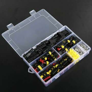 26 Sets 1/2/3/4Pin Way Plug Kit Superseal Waterproof Electrical Wire Connector