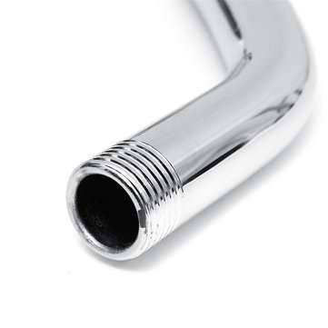 265mm Wall Mounted Shower Arm Bottom Entry Shower Head Extension Arm W/Screws Base