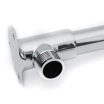 265mm Wall Mounted Shower Arm Bottom Entry Shower Head Extension Arm W/Screws Base