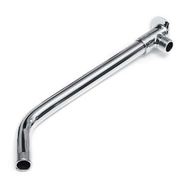265mm Wall Mounted Shower Arm Bottom Entry Shower Head Extension Arm W/Screws Base