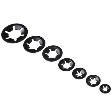 260Pcs Starlock Washers Push On Lock Star Nut Fastener Clips Lock Set M3-M12