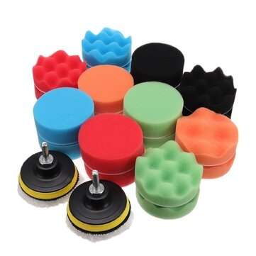 26Pcs Car Polishing Sponge Pad Set Waxing Clean Polish Buffer Drill Wheel for Car Polisher Removes S