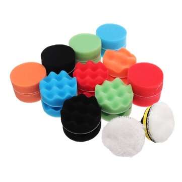 26Pcs Car Polishing Sponge Pad Set Waxing Clean Polish Buffer Drill Wheel for Car Polisher Removes S