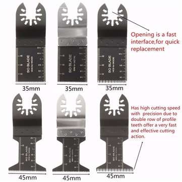 26pcs Mixed Blades Multitool Saw Blade Accessories For Fein Multimaster Bosch Makita