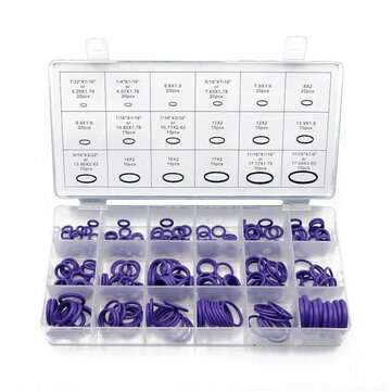 270Pcs Nitrile Rubber O-Ring Tap Washer Gasket Set Seal Metric Assortment Plumbin... (COLOR: PURPLE)