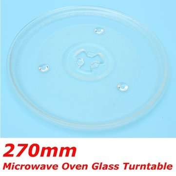 270mm Universal Clear Microwave Oven Glass Turntable Round Plate Tray Replacement Accessories