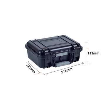 274x225x113mm ABS Plastic Safety Tool Box, Foam Free Sealed Tool Box