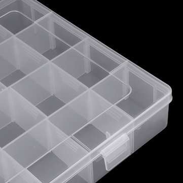 28 Grid Adjustable Electronic Components Project Storage Assortment Box Bead Organizer Jewelry Box P