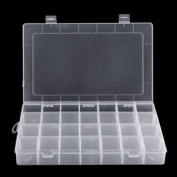 28 Grid Adjustable Electronic Components Project Storage Assortment Box Bead Organizer Jewelry Box P
