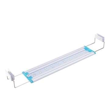 28.5CM Aluminum Adjustable LED Aquarium Light  Fish Tank Panel Lamp Blue+White AC220V
