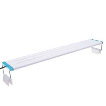 28.5CM Aluminum Adjustable LED Aquarium Light  Fish Tank Panel Lamp Blue+White AC220V