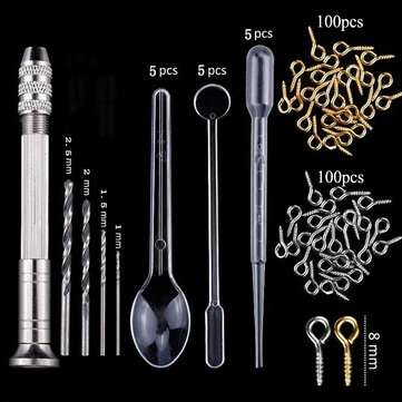 285Pcs Resin Casting Molds Kit Silicone Making Jewelry DIY Pendant Craft Mould Tools Kit