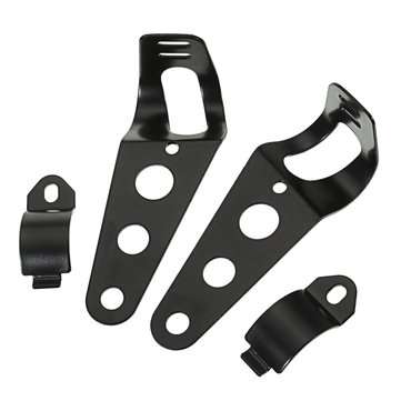 28mm-43mm Motorcycle Headlight Mounting Bracket Motor Bike Adjuster Fork Mount Cl... (COLOR.: BLACK)