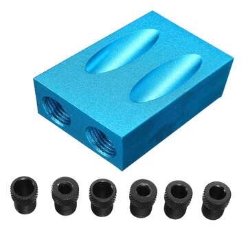 28pcs 15 Degree Woodworking Guide Oblique Drill Angle Hole Locator Pocket Hole Jig Kit
