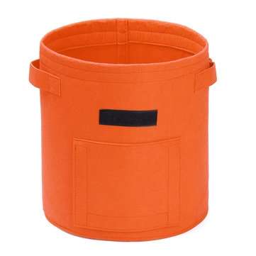 28x28cm Non-woven Fabric Cultivation Vegetable Planting Bag Plant Root Growing B... (COLOR.: ORANGE)