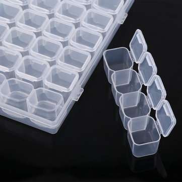 29 in 1 SMT Patch CHIP IC Component Box Disassembly Storage Box Screw Nail Mini Parts Storage Sealin
