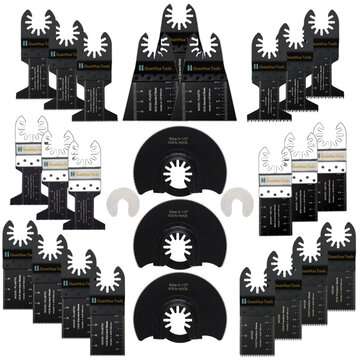 28Pcs Oscillerending Saw Blades for Fein Boschs Makita Milwaukees Makita Multitool Oscillating Tools