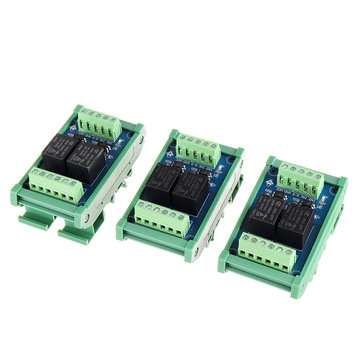 2CH Channel Optocoupler Isolation Relay Module 5V/12V/24V SCM PLC Signal Amplifier ... (VOLTAGE: 5V)