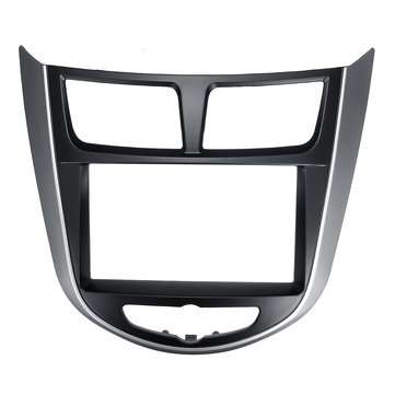 2DIN Car Refitting Radio Stereo Fascia Frame Panel DVD Trim Kit for HYUNDAI i-25 i25 Accent Solaris