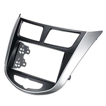 2DIN Car Refitting Radio Stereo Fascia Frame Panel DVD Trim Kit for HYUNDAI i-25 i25 Accent Solaris