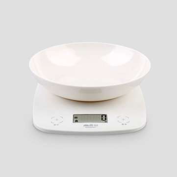 2g-5kg ABS Portable Electronic Kitchen Scale LCD Display Intelligent Touch Switch Baking Scale w/ De
