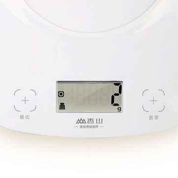 2g-5kg ABS Portable Electronic Kitchen Scale LCD Display Intelligent Touch Switch Baking Scale w/ De