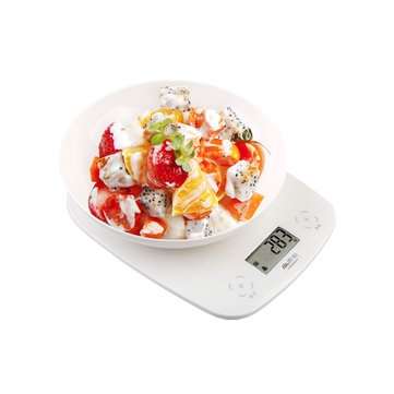 2g-5kg ABS Portable Electronic Kitchen Scale LCD Display Intelligent Touch Switch Baking Scale w/ De