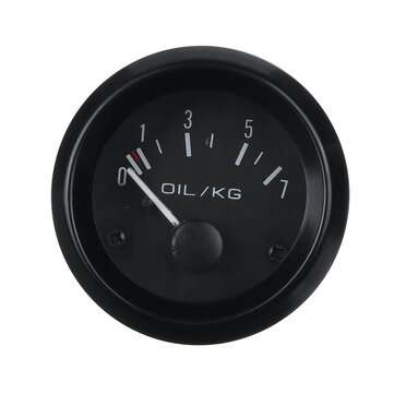 2Inch 52mm Car Dials Oil Pressure Gauge Kit 0-7kg/cm Yellow LED Light Universal