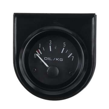 2Inch 52mm Car Dials Oil Pressure Gauge Kit 0-7kg/cm Yellow LED Light Universal