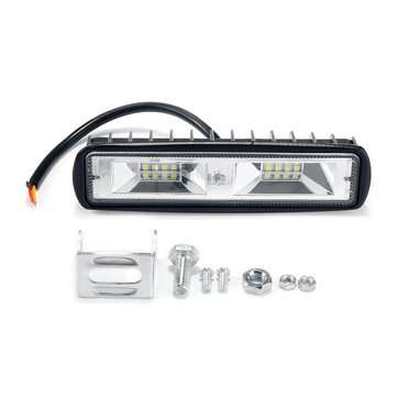 2Inch 48W 16LED Work Light Bar Spotbeam Driving Fog Lamp White 12/24V for Off Road Vehicle SUV ATV