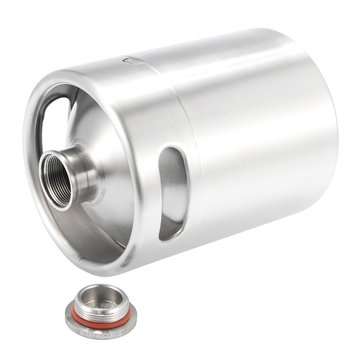 2L 68oz Stainless Steel Bottle Mini Beer Growler Fresh Wine Keg Making Barrels