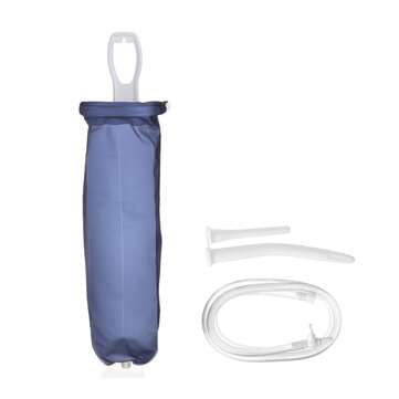 2L/1.6L Reusable Douche Colonic Silicone Pipe Enema Bag Vaginal Washing Hose Kit (CAPACITY: 1.6L)