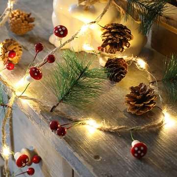 2M 20LED Star Fairy String Lights Battery Powered Wedding ... (LED TYPE: PINENEEDLEPINECONEMUSHROOM)