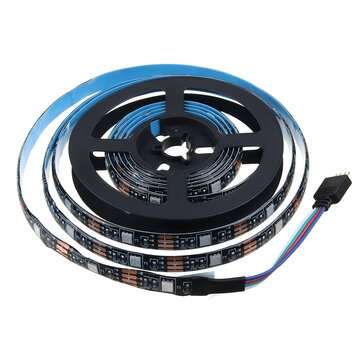 2M 60 LED bluetooth String Light 5V USB Tape Dimmable Strip Lamps RGB IR Remote Christmas Decoration