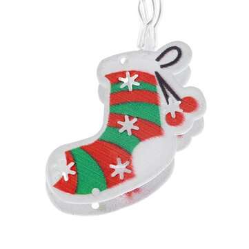 2M 3M Christmas Socks/Crutches Battery Powered LED Decorative Tree String ... (LENGTH: 2M | TYPE: B)
